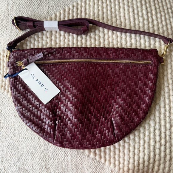 Clare V Grande Fanny Cassis NWT - Picture 8 of 10